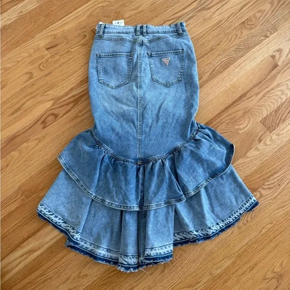 Guess mermaid denim skirt